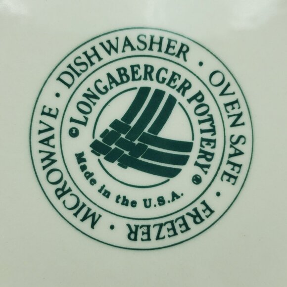 Longaberger Woven Traditions Heritage Green Bread & Butter Plate Dessert Plate - Picture 4 of 4